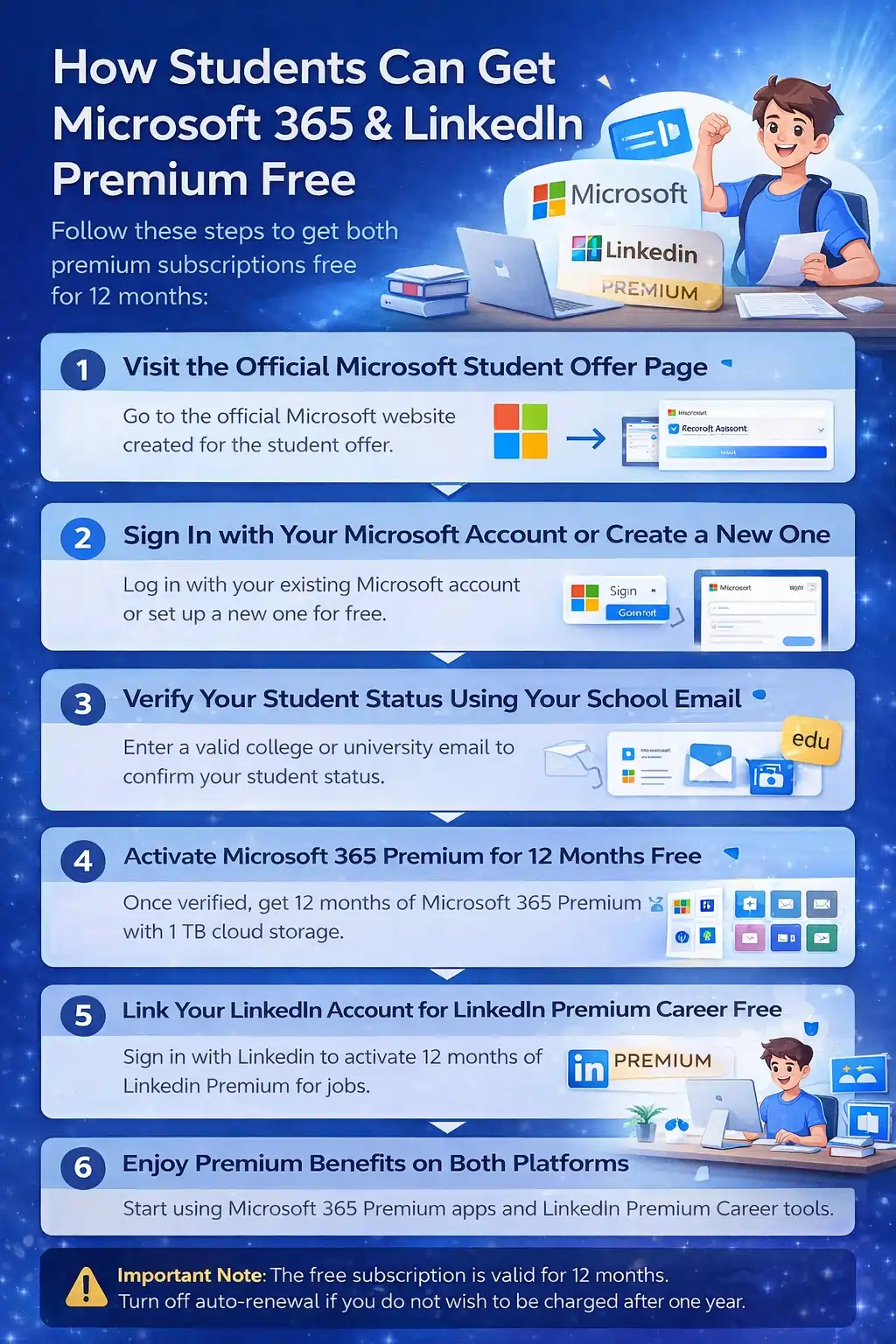 get 12 months of Microsoft 365 Premium and LinkedIn Premium