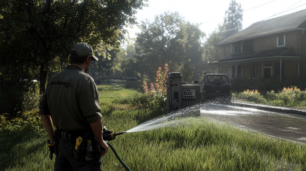 sprinkler system repair photo