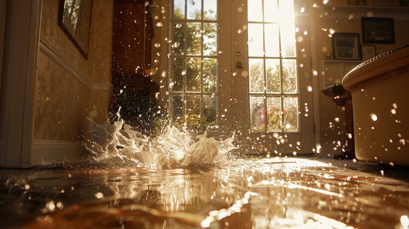 Burst water pipe near you