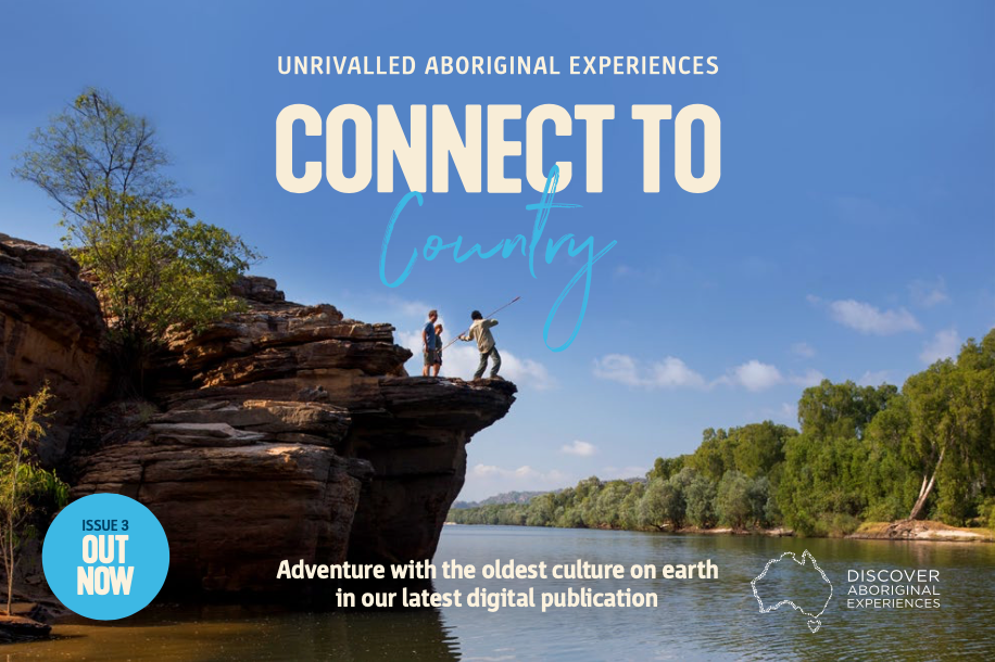 A screenshot of the Connect to Country online magazine Issue 3 cover © Tourism Australia