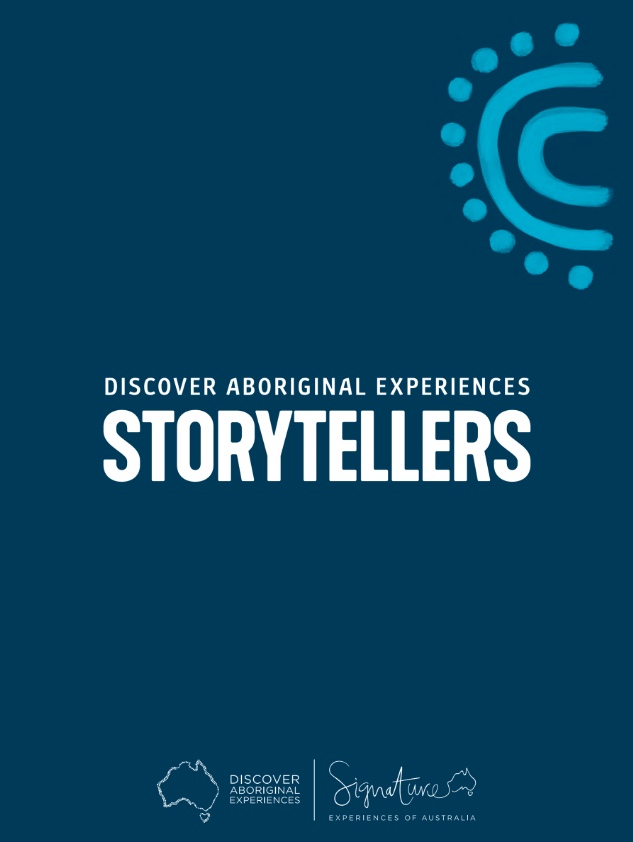 A screenshot of the Discover Aboriginal Experiences Storyteller Flyer 2022 cover © Tourism Australia 