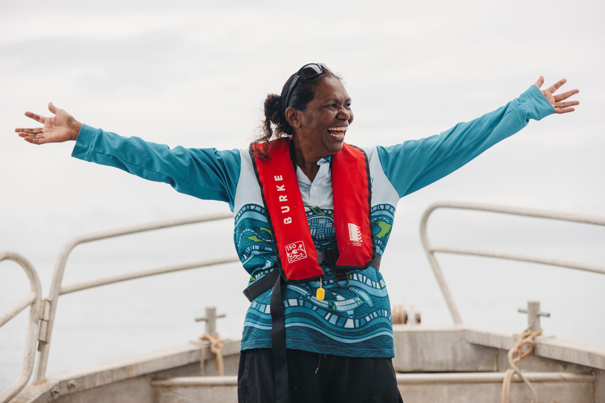 Owner and guide, Rosanna Angus, Oolin Sunday Island Cultural Tours, Dampier Peninsula, WA