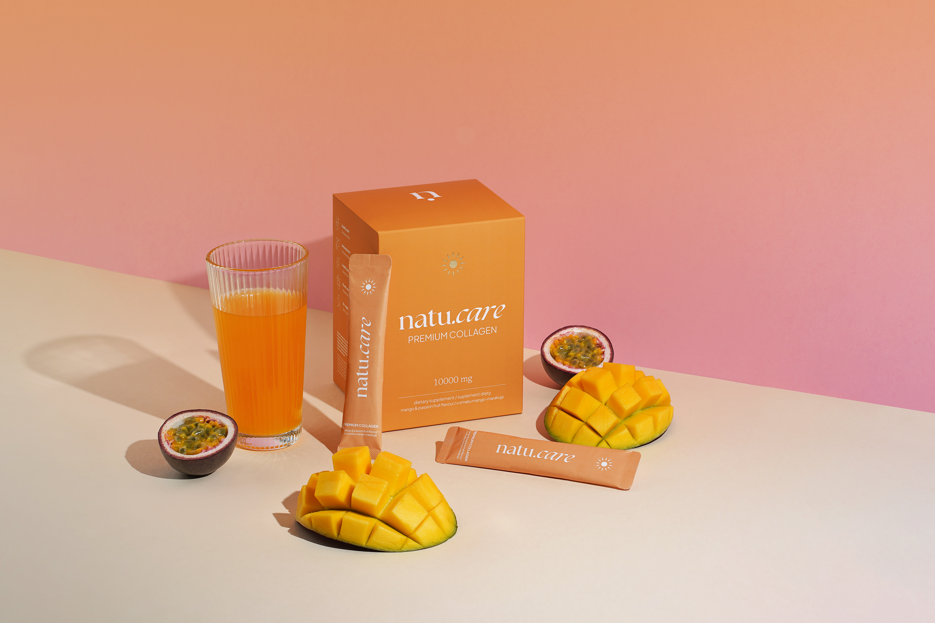 Natu.Care Kolagen Premium 10000 mg, mango-marakuja