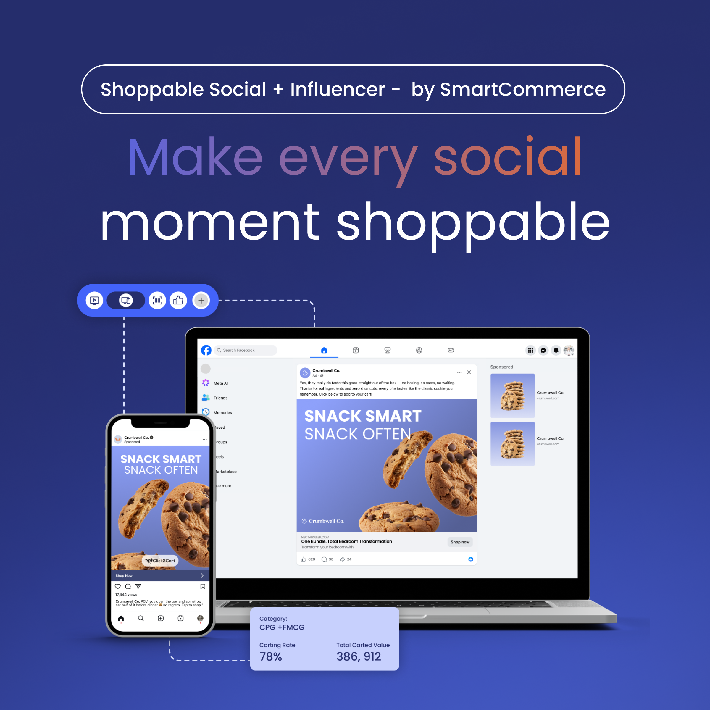 Shoppable Social + Influencer by SmartCommerce: Turn the Scroll Into Retail Action