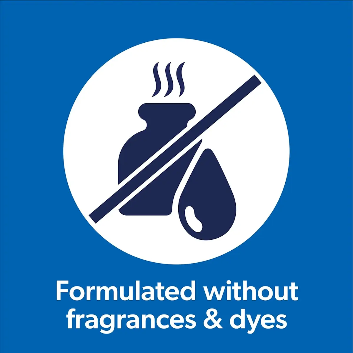 Formulated without fragrances or dyes