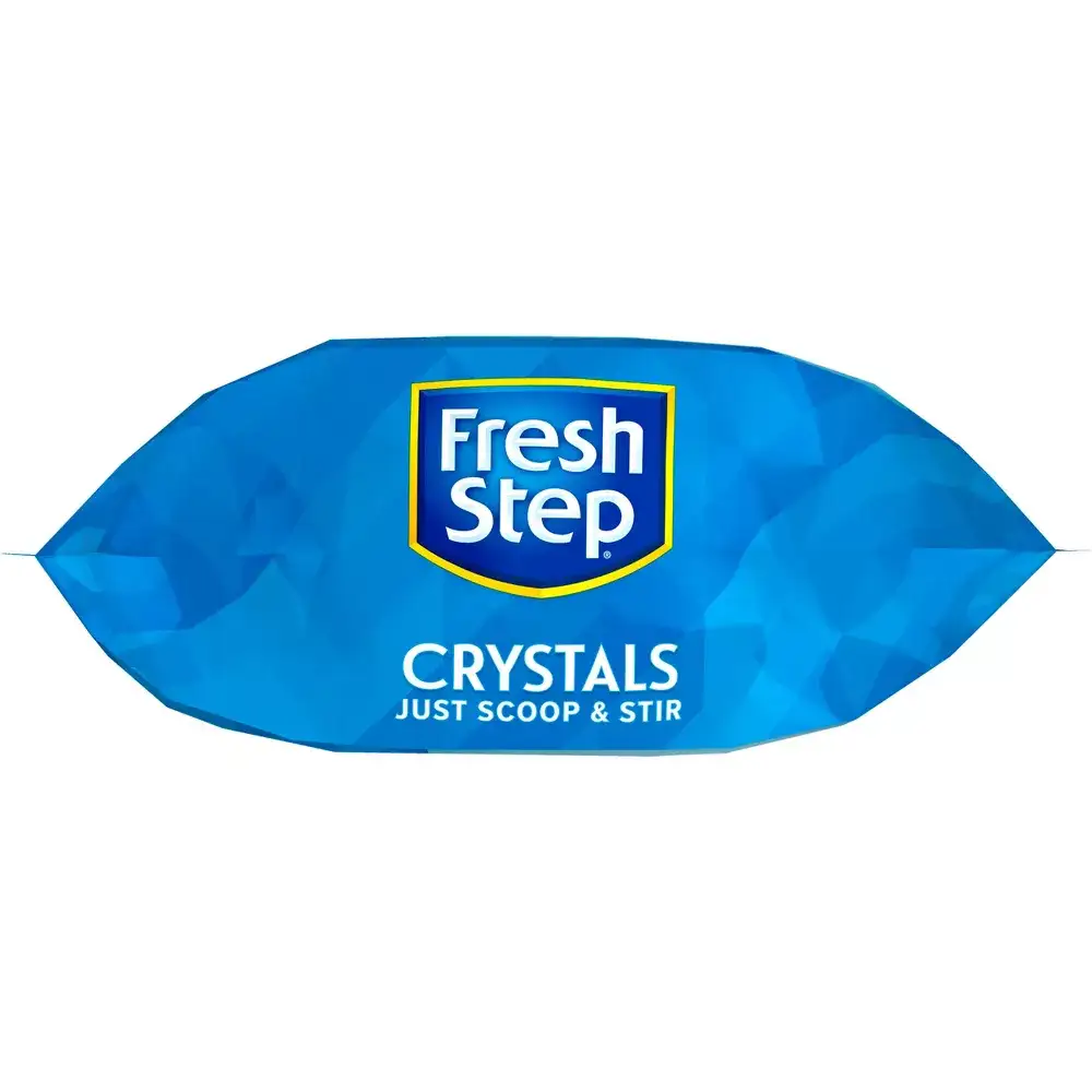 Bottom view of the Fresh Step Crystals bag