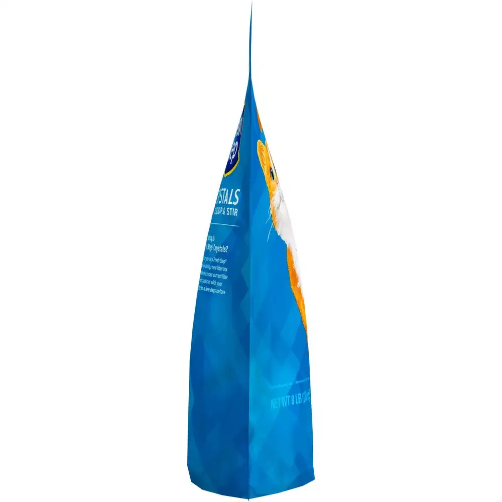 Side view of the Fresh Step Crystals bag