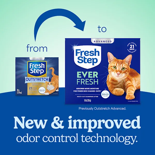 Fresh Step™ Ever Fresh Scented Advanced Multi-Cat Litter – Ultra Absorbent