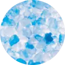 A close-up of blue cat litter crystals