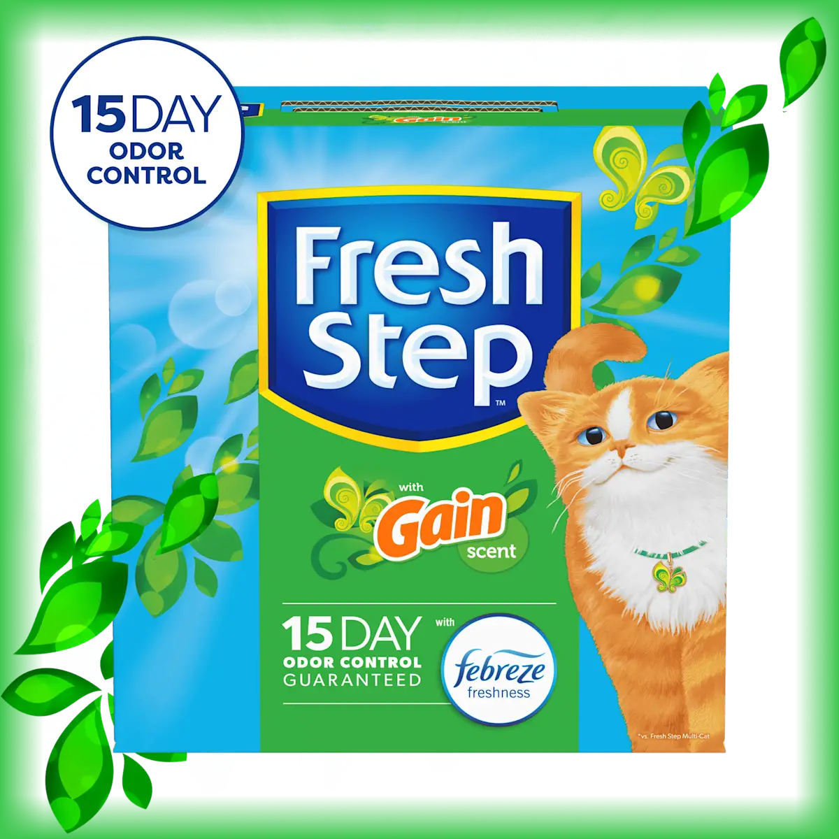 Fresh Step with Gain scent cat litter