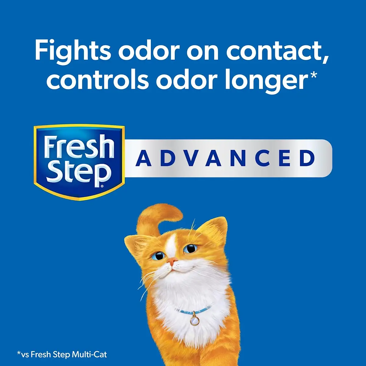 Fights odor on contact, control odor longer, Fresh Step Advanced