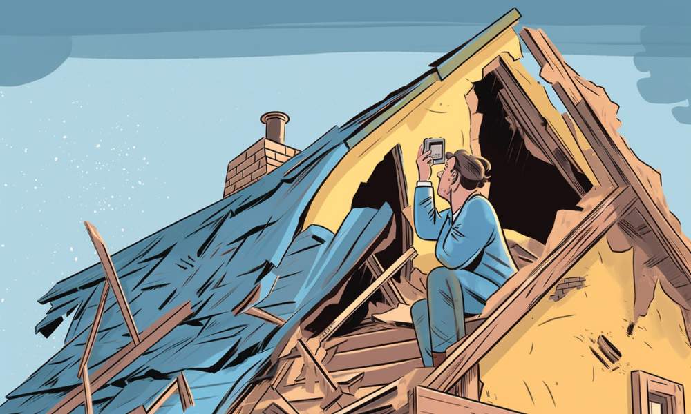 Document roof damage