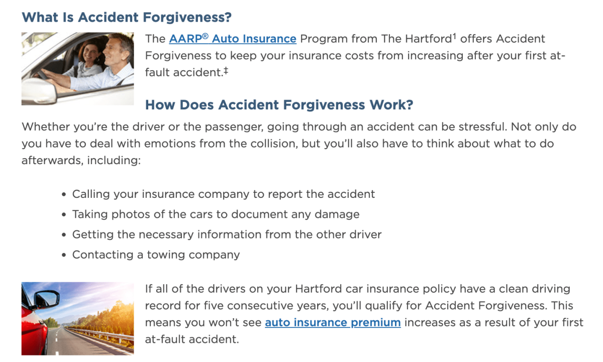 Hartford accident forgiveness