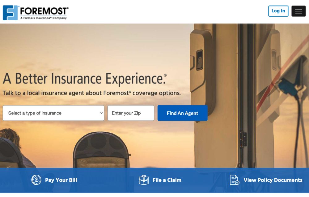 Foremost insurance homepage