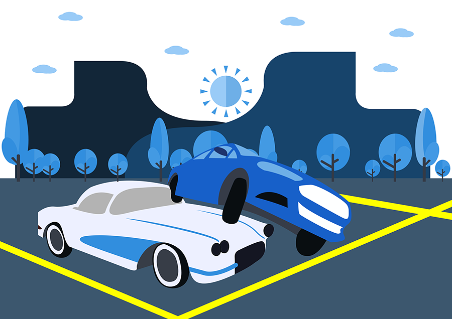 Car Collision Parking Lot