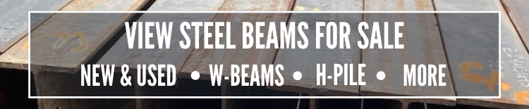 New and used steel beams 