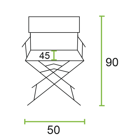 Krzesło reżyserskie sizes