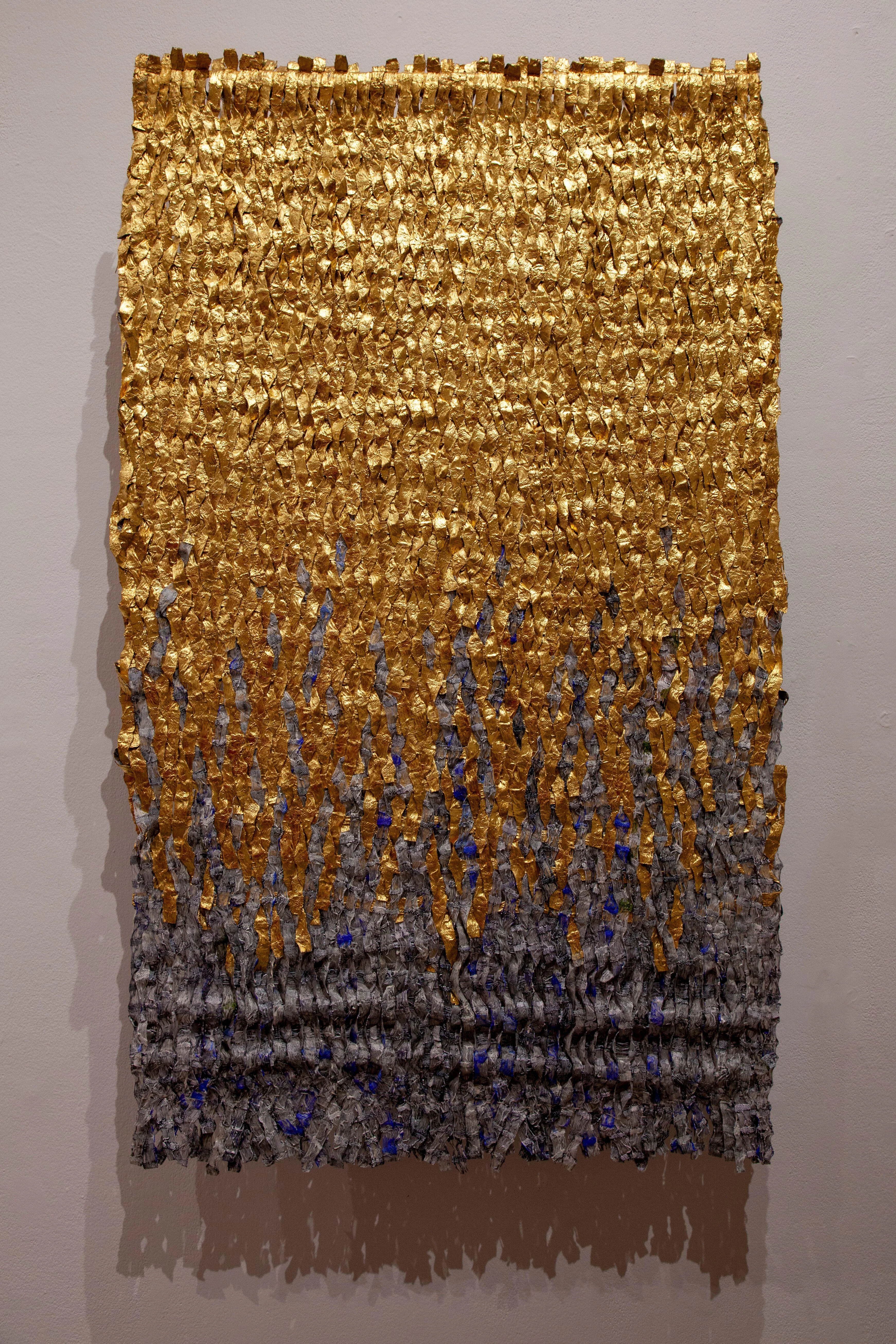 Colombian artist Olga de Amaral uses special materials like gold and leather to explore the heritage of her country and the weaving traditions of its ancient Mayan culture. She also weaves threads of her own identity into her work. You can discover several decades of her textile art on her website.