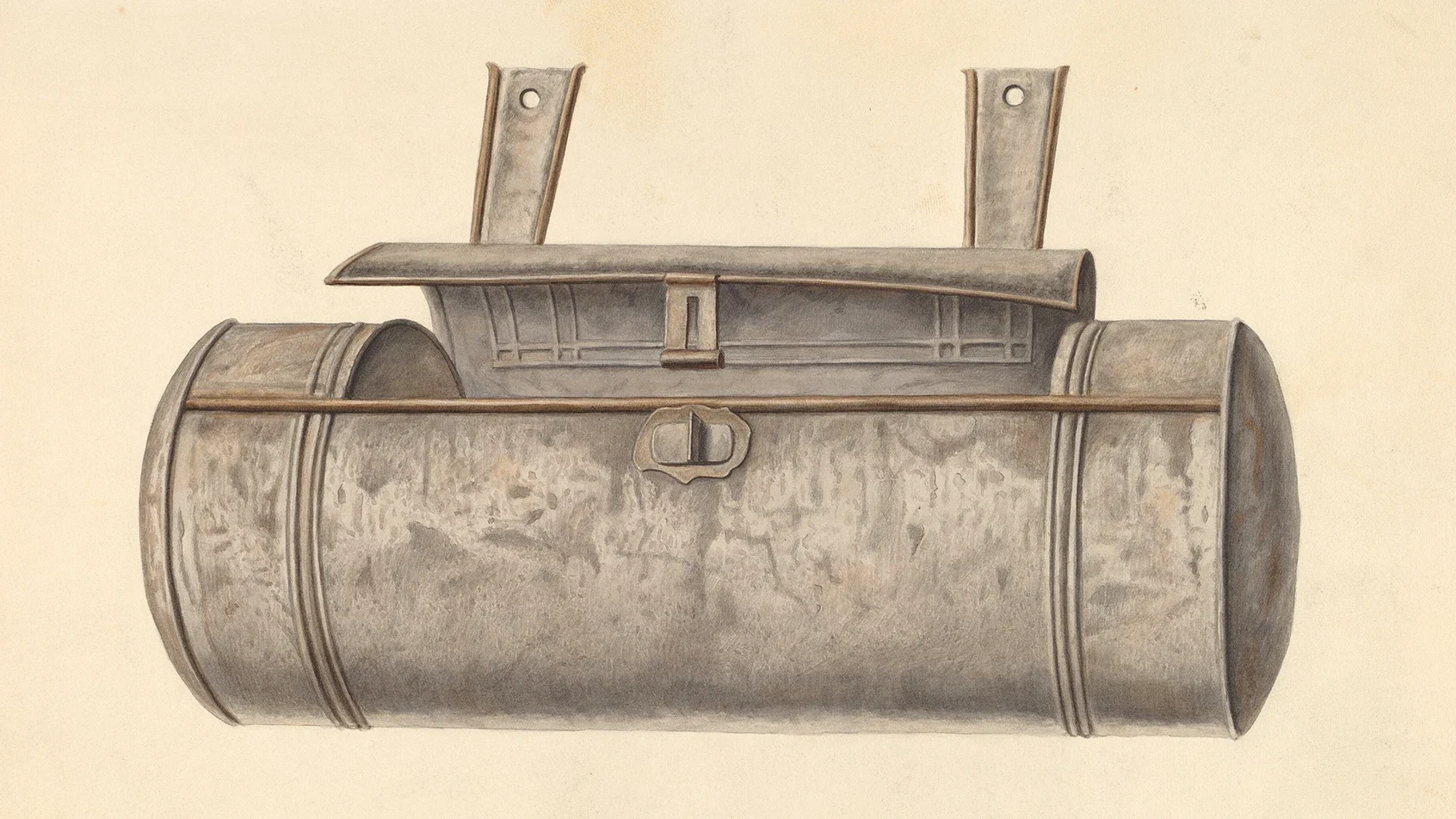 It is believed that Linnaeus named the botanical box “vasculum dillenianum” after his friend and fellow botanist J.J, Dillenius. Some historians believe it was Dillenius who invented the vasculum, which was based on so-called candle boxes. These were cylindrical metal containers used to protect wax candles from pests.