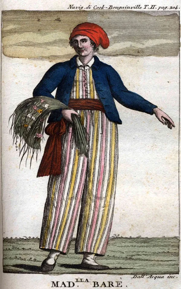 Botany was one of the first sciences that girls and women were allowed to study. But most were not allowed to join expeditions like their male counterparts! Jeanne Baret (1740-1807) disguised herself as a man to join a French naval ship on a mission to discover the “New World.” Baret was a French amateur botanist and the first woman to circle the globe! She returned to France in 1775 with 6,000 plant specimens and countless records of her and Commercon’s travels around the world.
