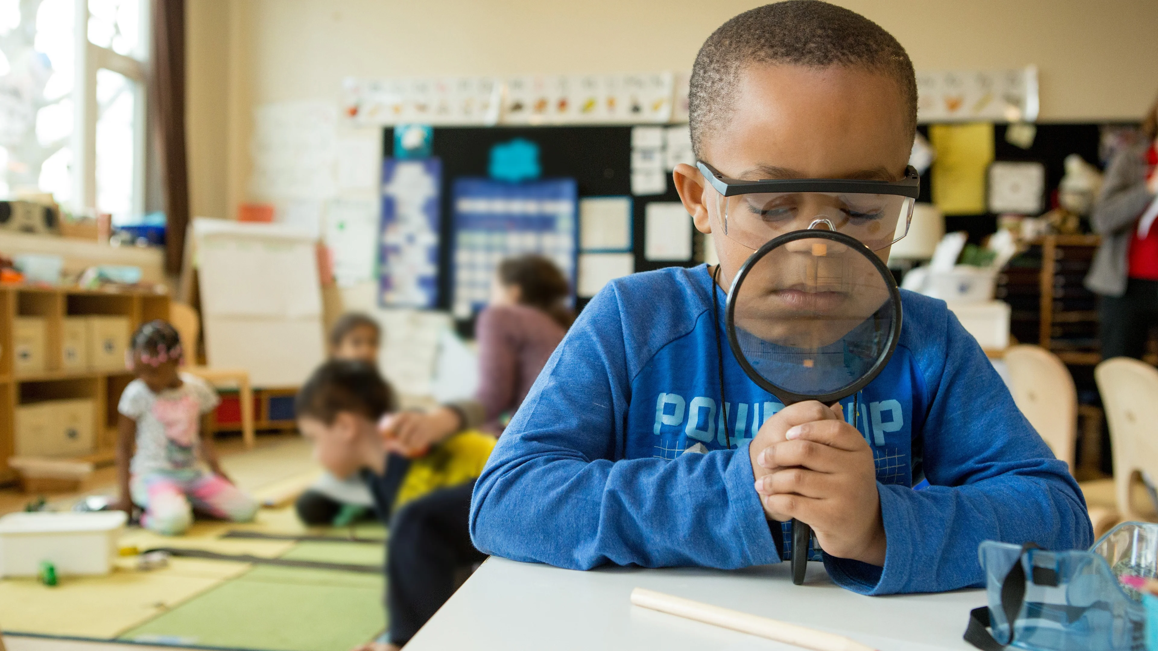 Because not everyone learns the same way, teachers sometimes ask students to work on their own. This boy might be exploring something he’s curious about or working ahead on a task he’s good at. Or he might be spending extra time on a project that needs more of his attention. What do you need to be able to work on your own?