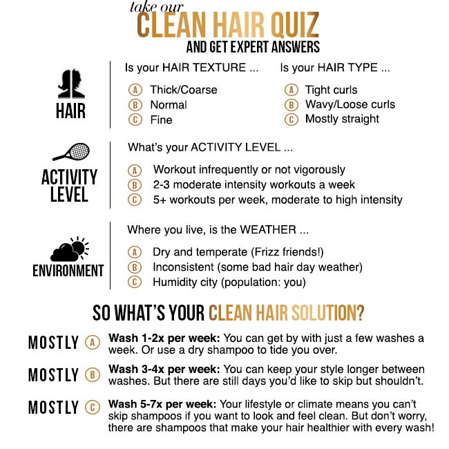 Take Clean Hair Quiz and Get Expert Answers