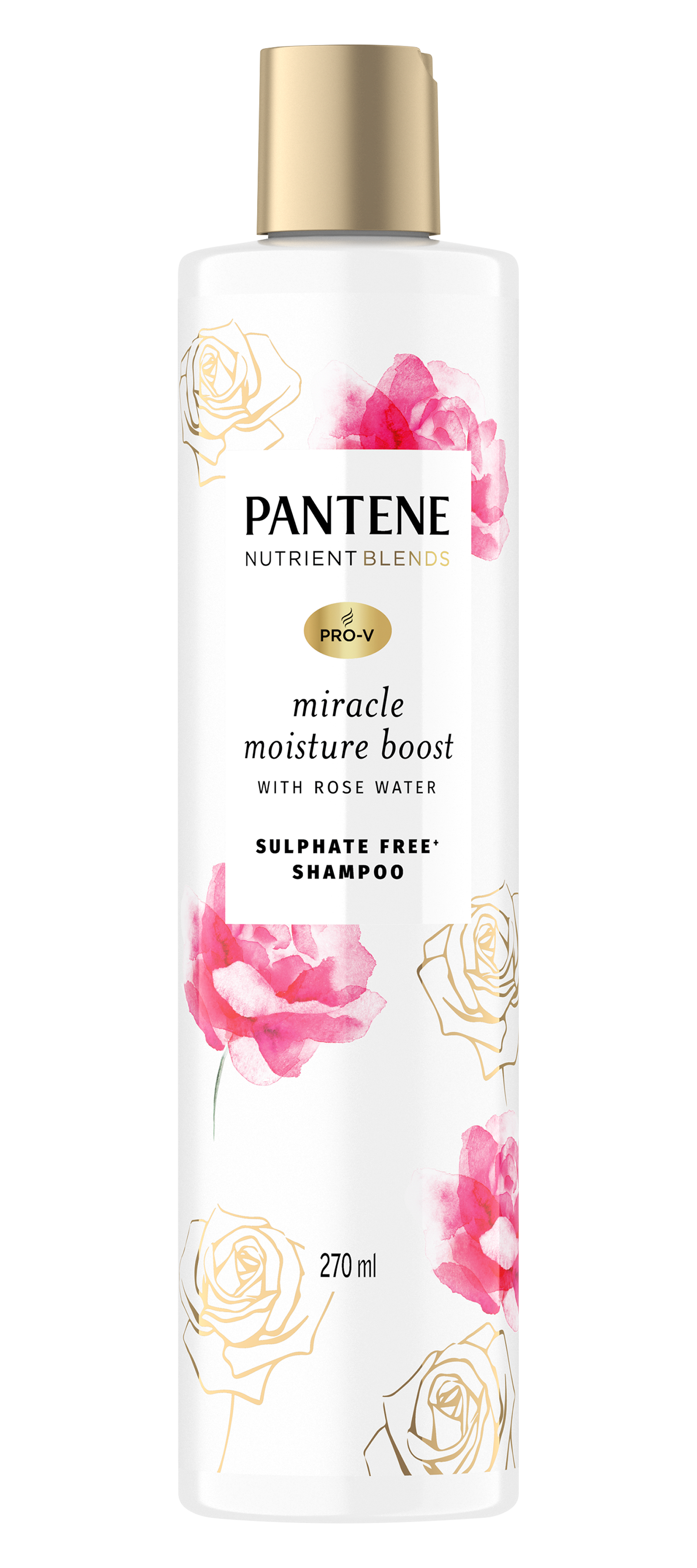 Pantene Nutrient Blends Miracle Moisture Boost Shampoo with Rosewater