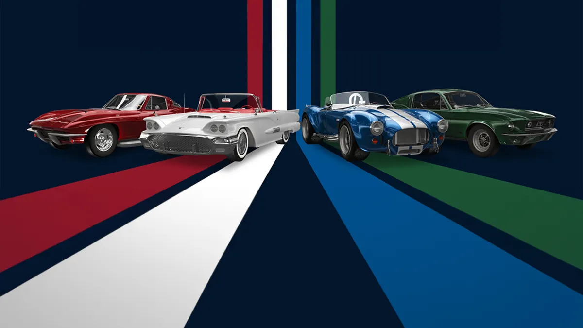 Image for Breitling and Ford Mustang and Ford Thunderbird and Chevrolet Corvette and Shelby Cobra collaboration