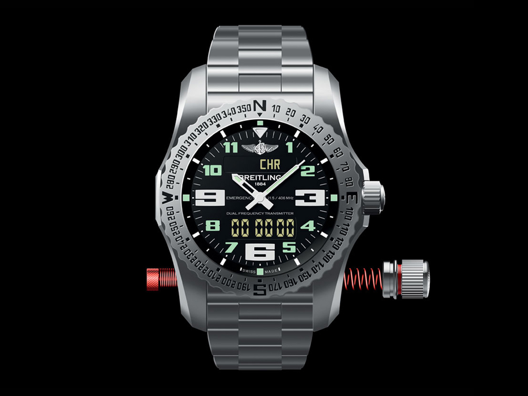 Breitling Emergency - 二周波送信機付きスイス製腕時計 | Breitling