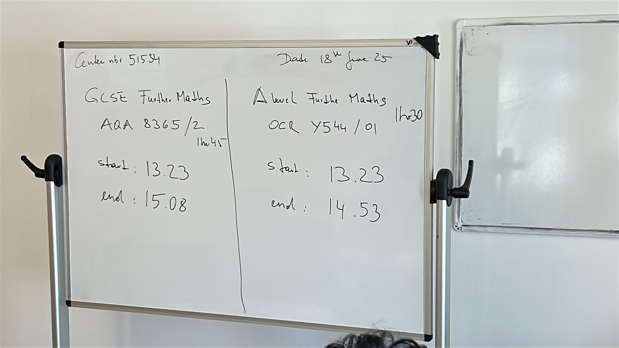GCSE and A level exam length of time