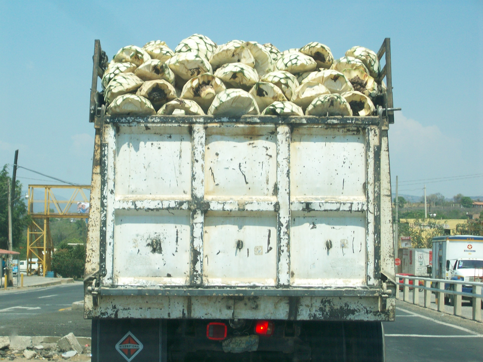 truck of piña