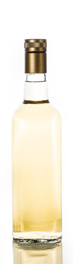a yellow tinted joven bottle