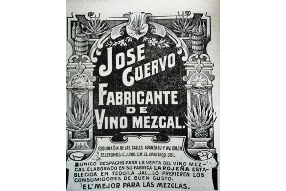 old black and white jose cuervo label