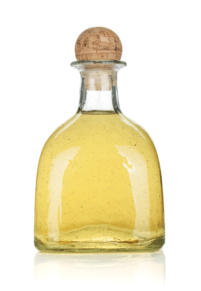 a darker yellow reposado bottle