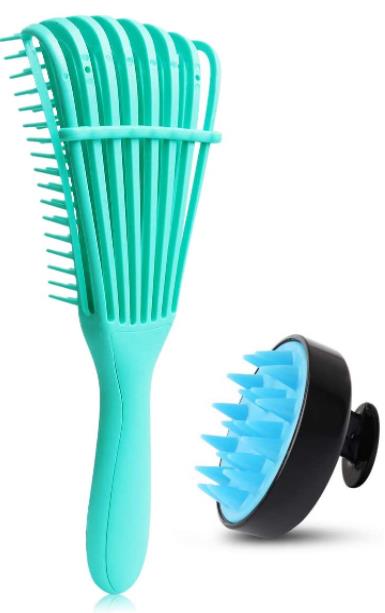 Duo Brosse démêlante et Brosse massante - Bleu