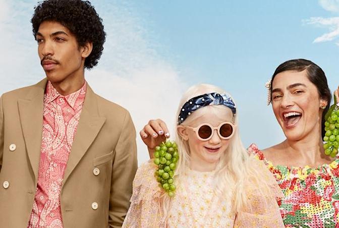 Group of people wearing fashionable clothing