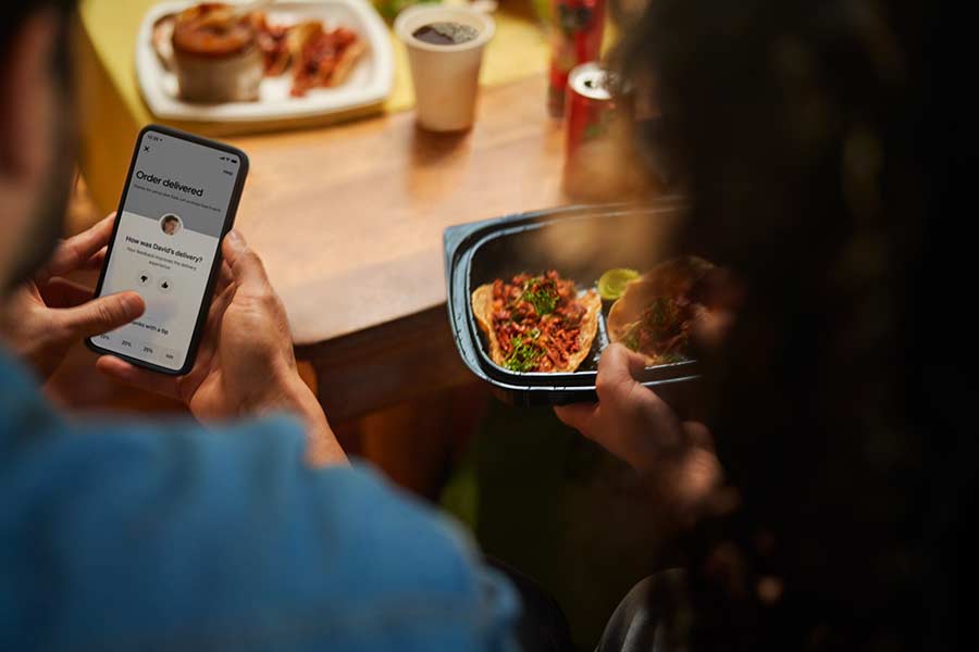 Uber Eats - British Airways - how to collect - step 2