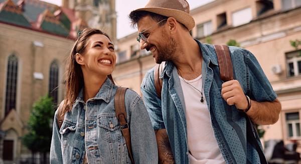 A couple holding hands