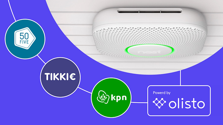 Blog Header image Olisto Smart smoke detector full