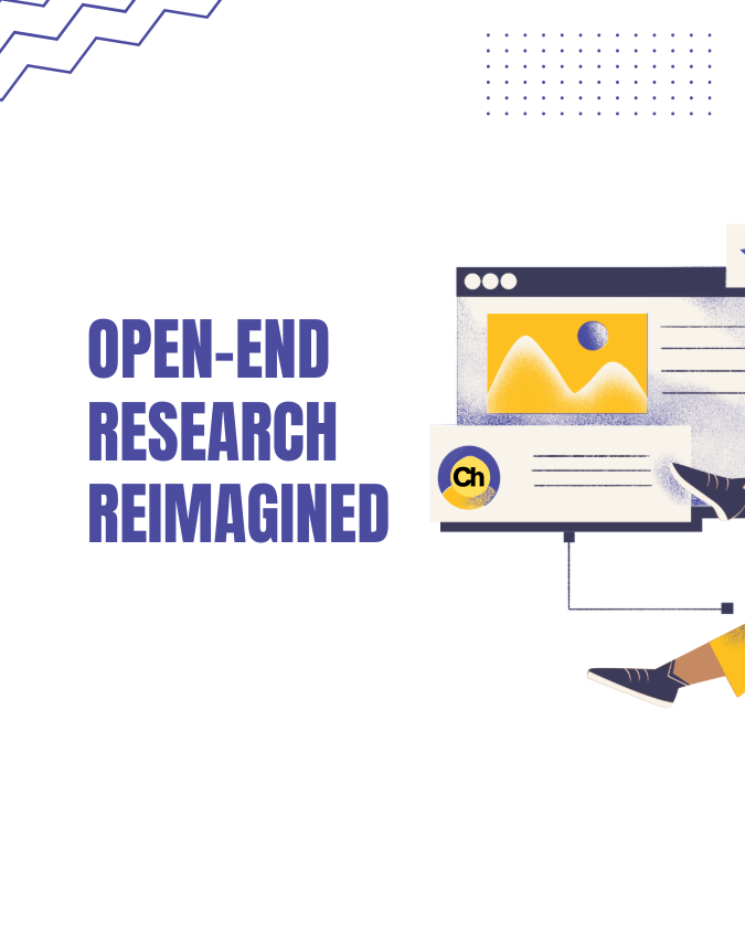 Open-end survey research, reimagined