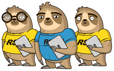 Mentor with students png