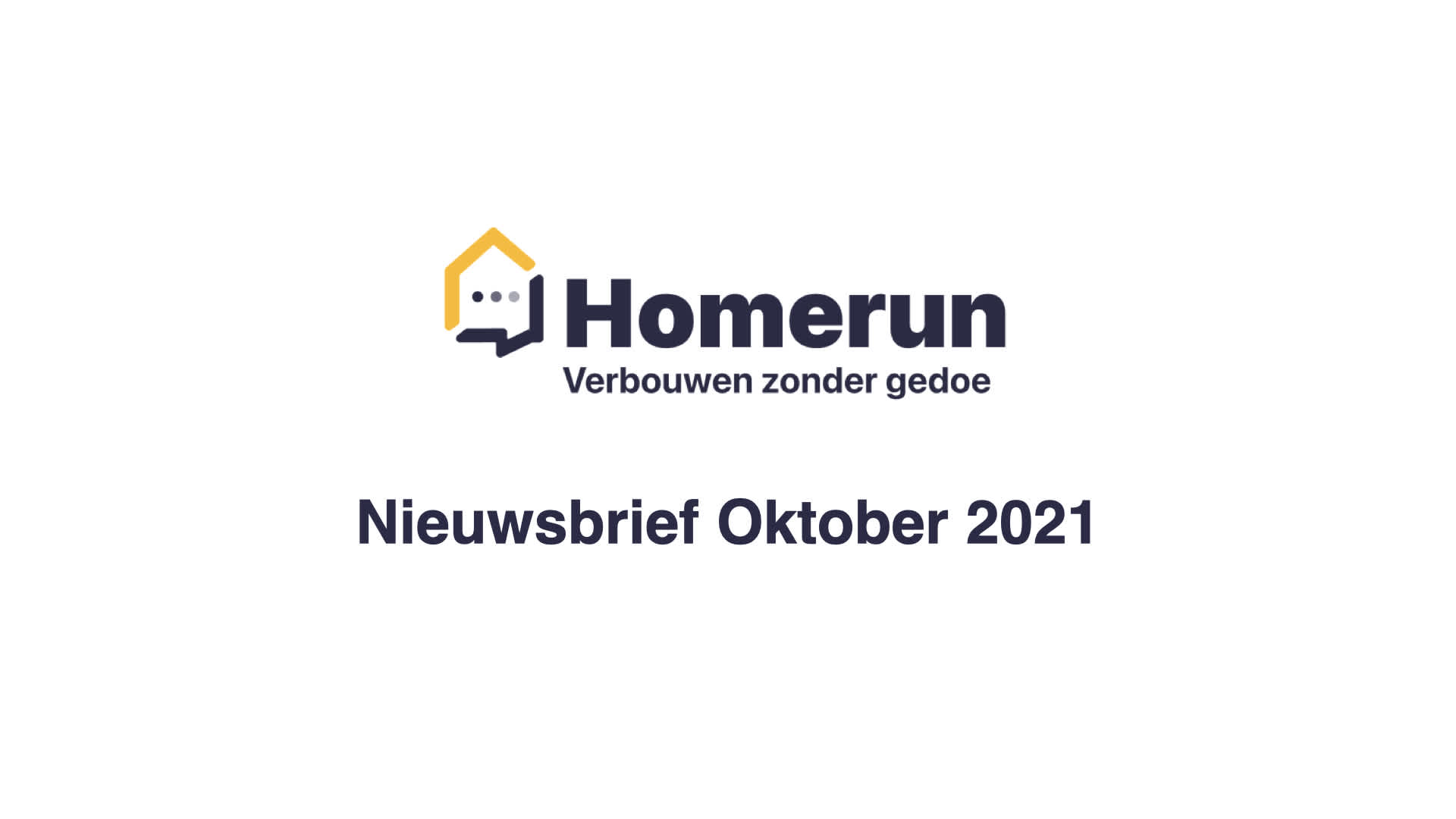 Nieuwsbrief oktober