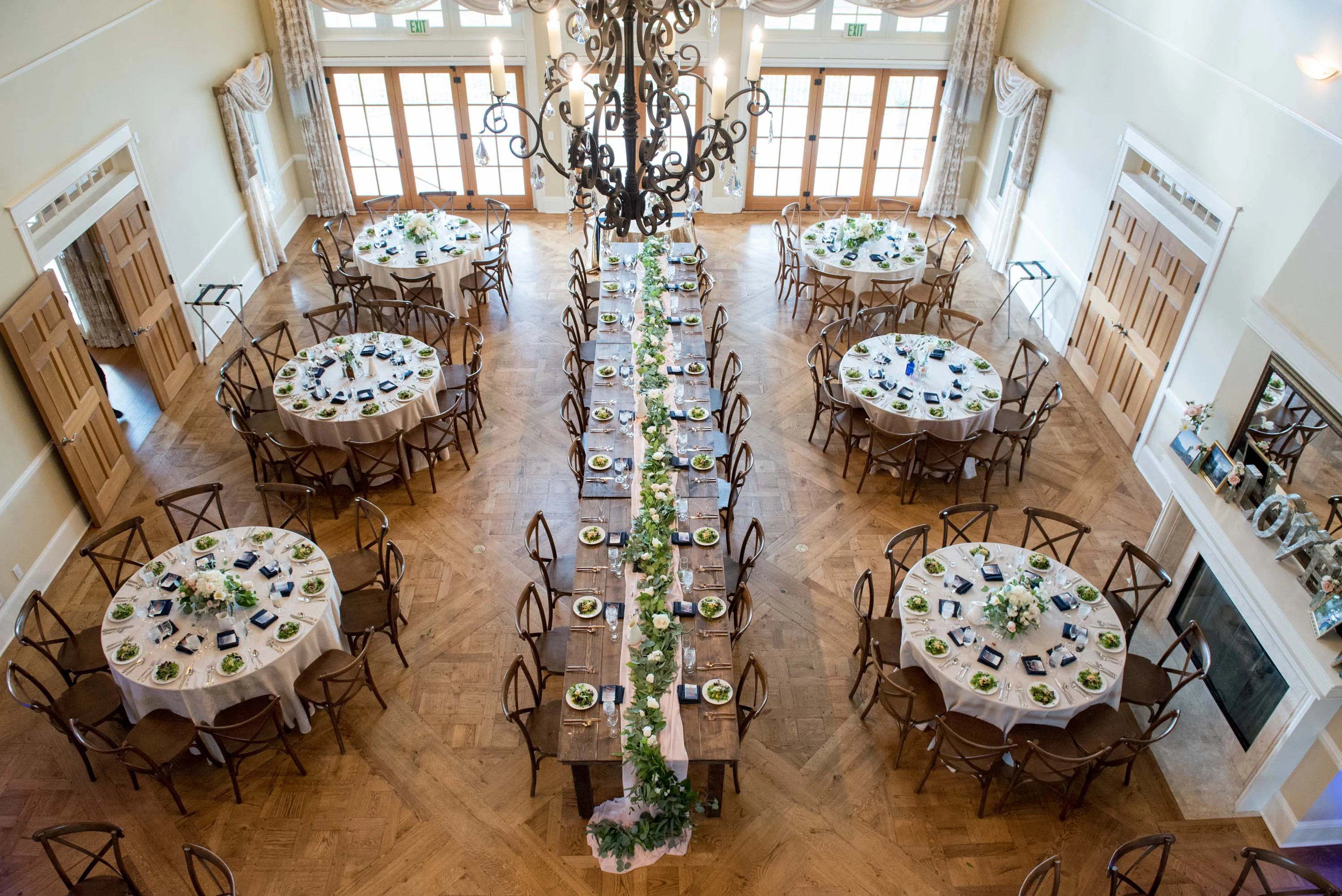 9663 East Palmer Divide Avenue, Larkspur, Near Colorado Springs, Colorado 80118 - 9_-_Indoor_Ballroom_Reception_from_above_nqeisq