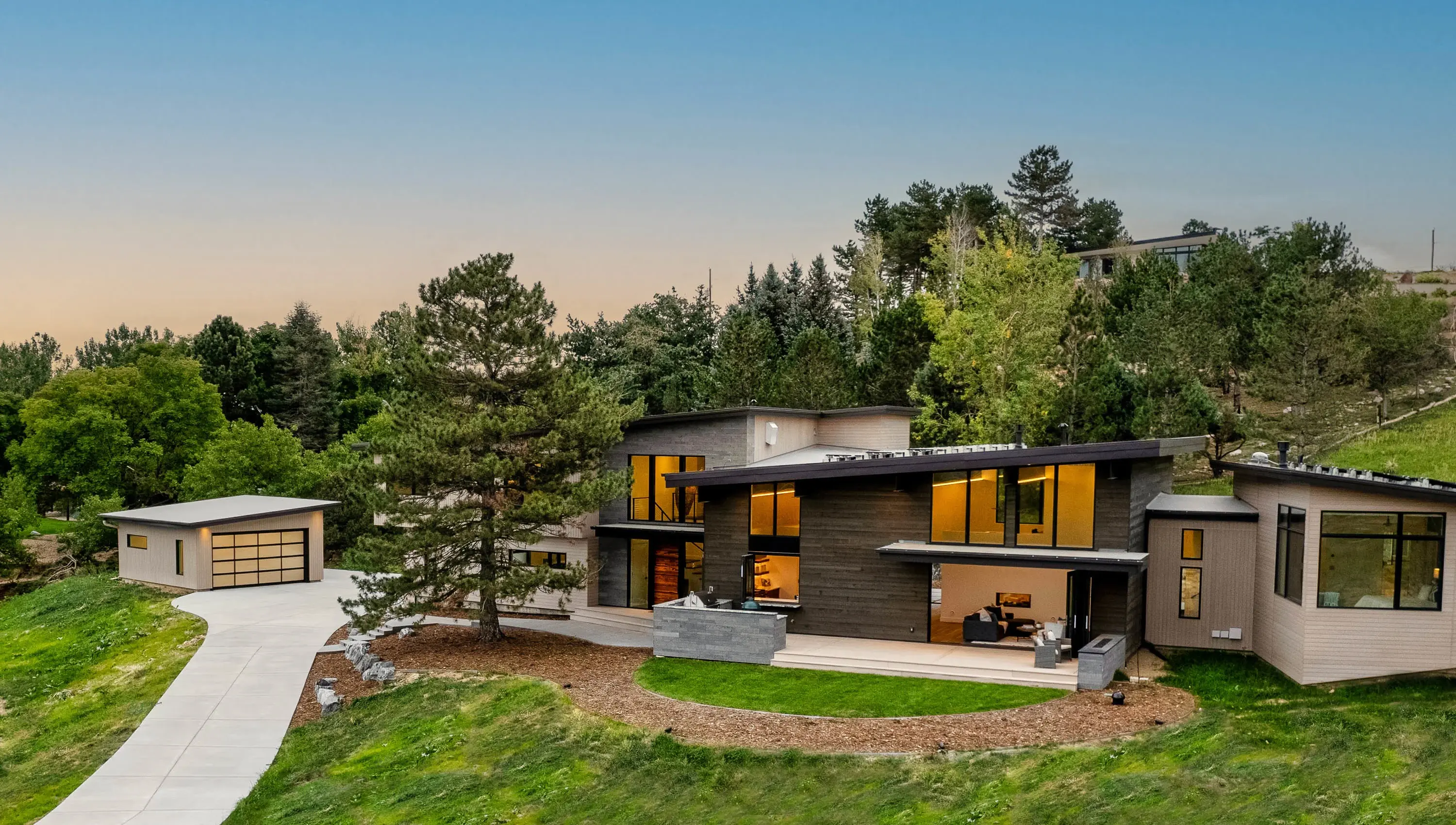  A newly constructed & never-before-lived-in superlative estate on one acre just minutes from Downtown Boulder.