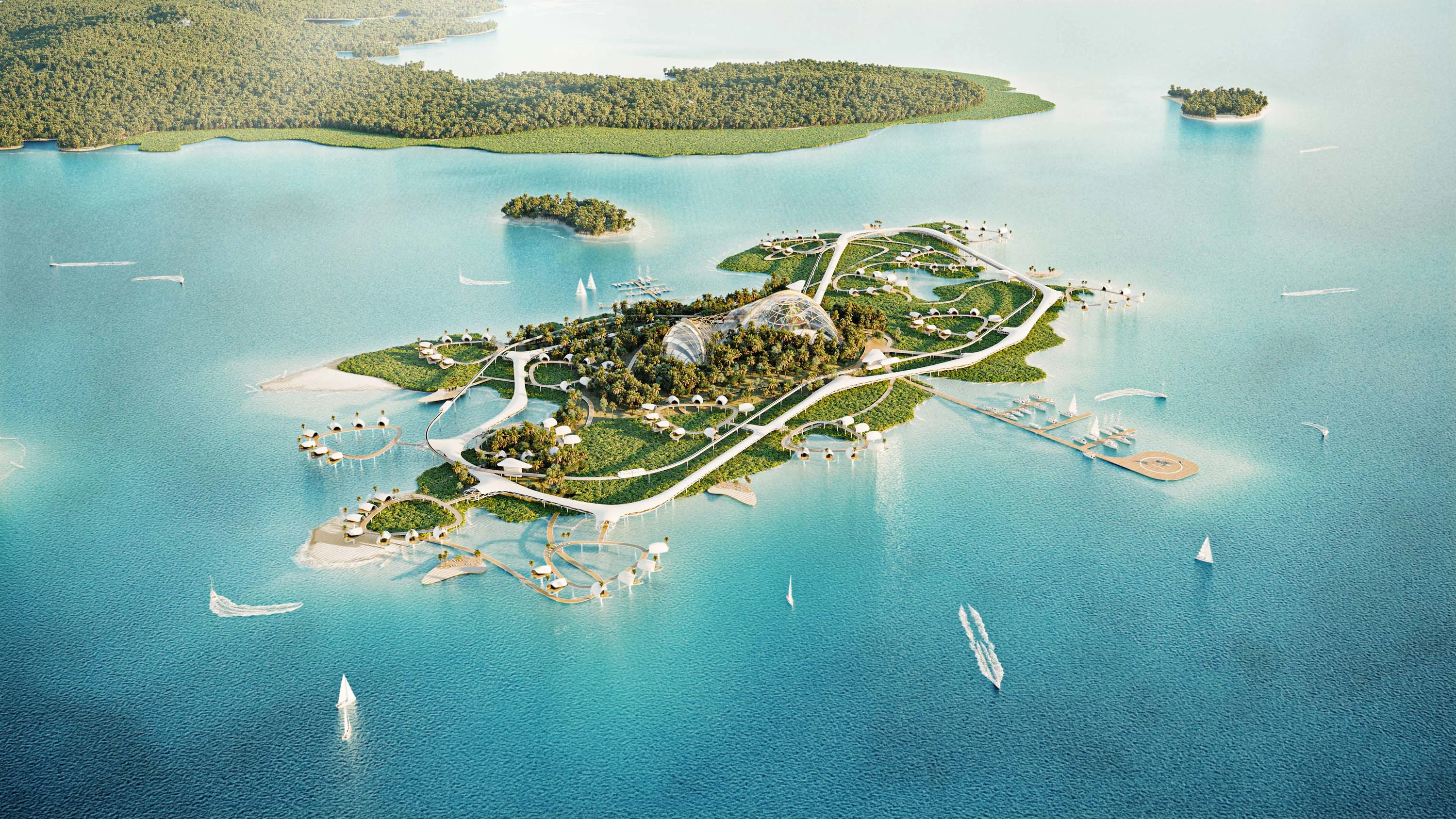Build the Ultimate Island Oasis—, Dolphin Island—Bocas Del Toro/Near Costa Rica, Northwest Caribbean Sea , Panama - 9_-_010622_DICC_AEREA01_ye5xls