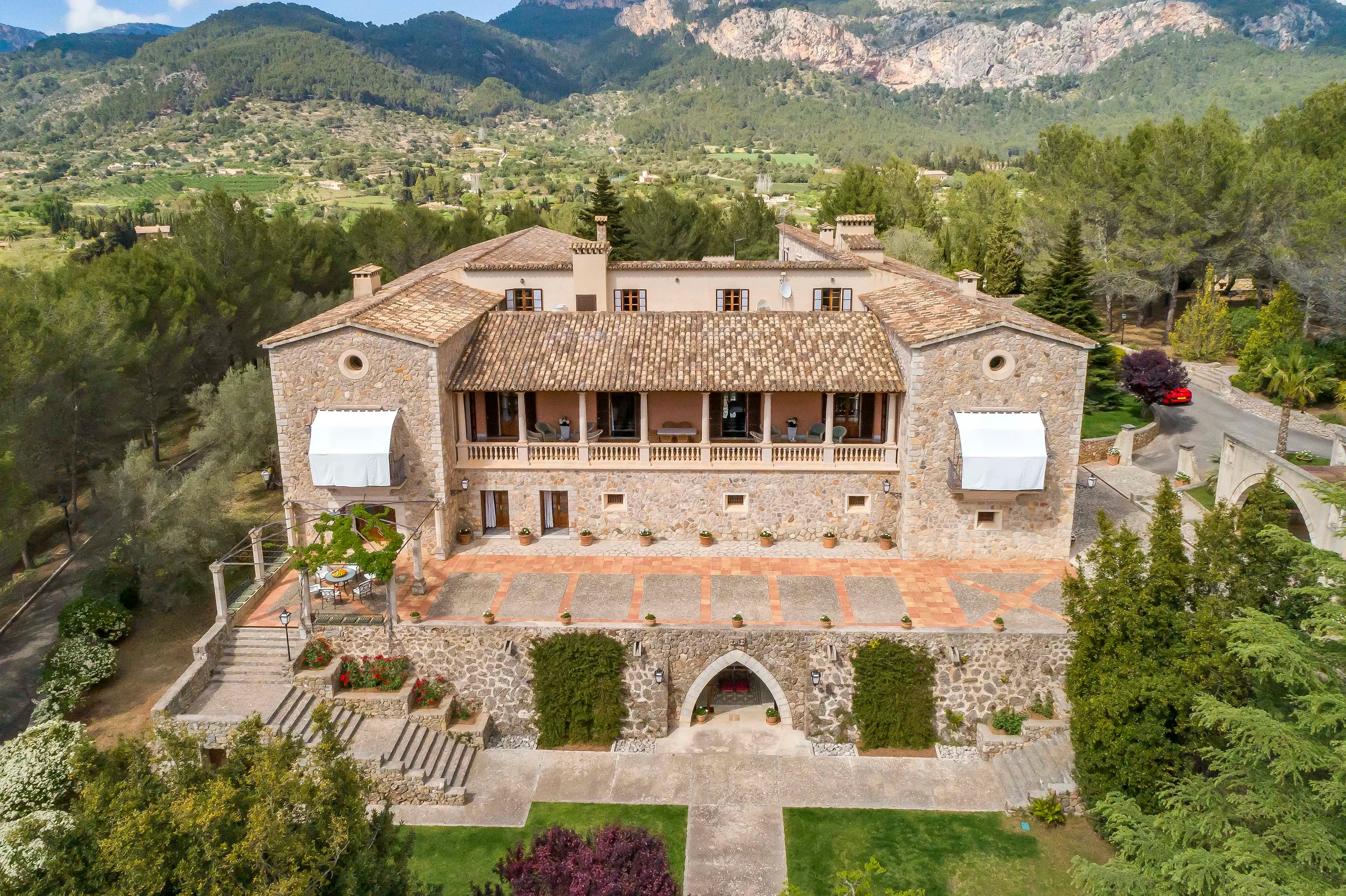 Hero image for Nestled at the base of the UNESCO World Heritage Site of Sierra de Tramuntana, Finca Son Serralta will auction next month.