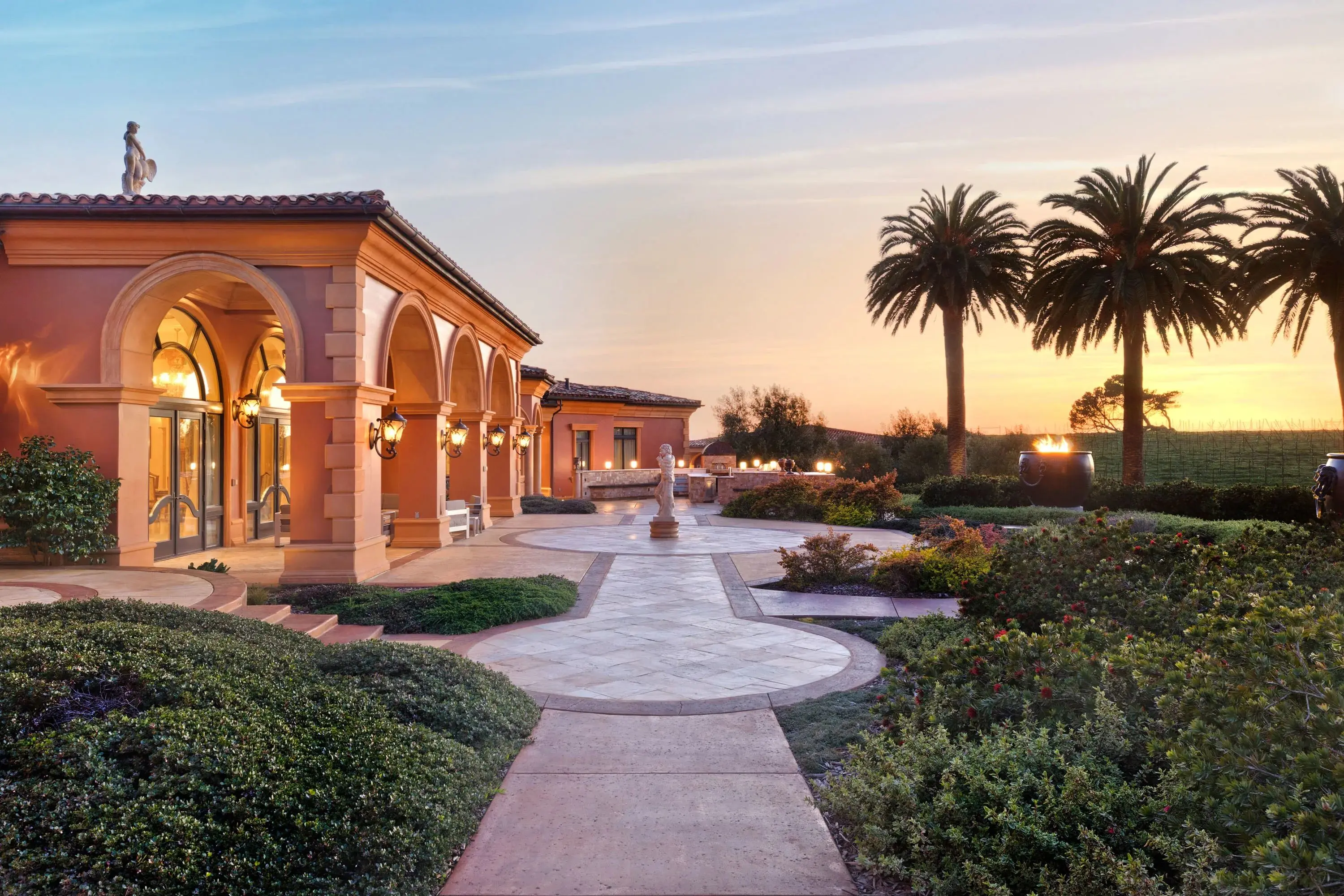 Supporting image for This private, 80-acre coastal retreat offers sophisticated amenities, two entertainment pavilions, and vast ocean views.