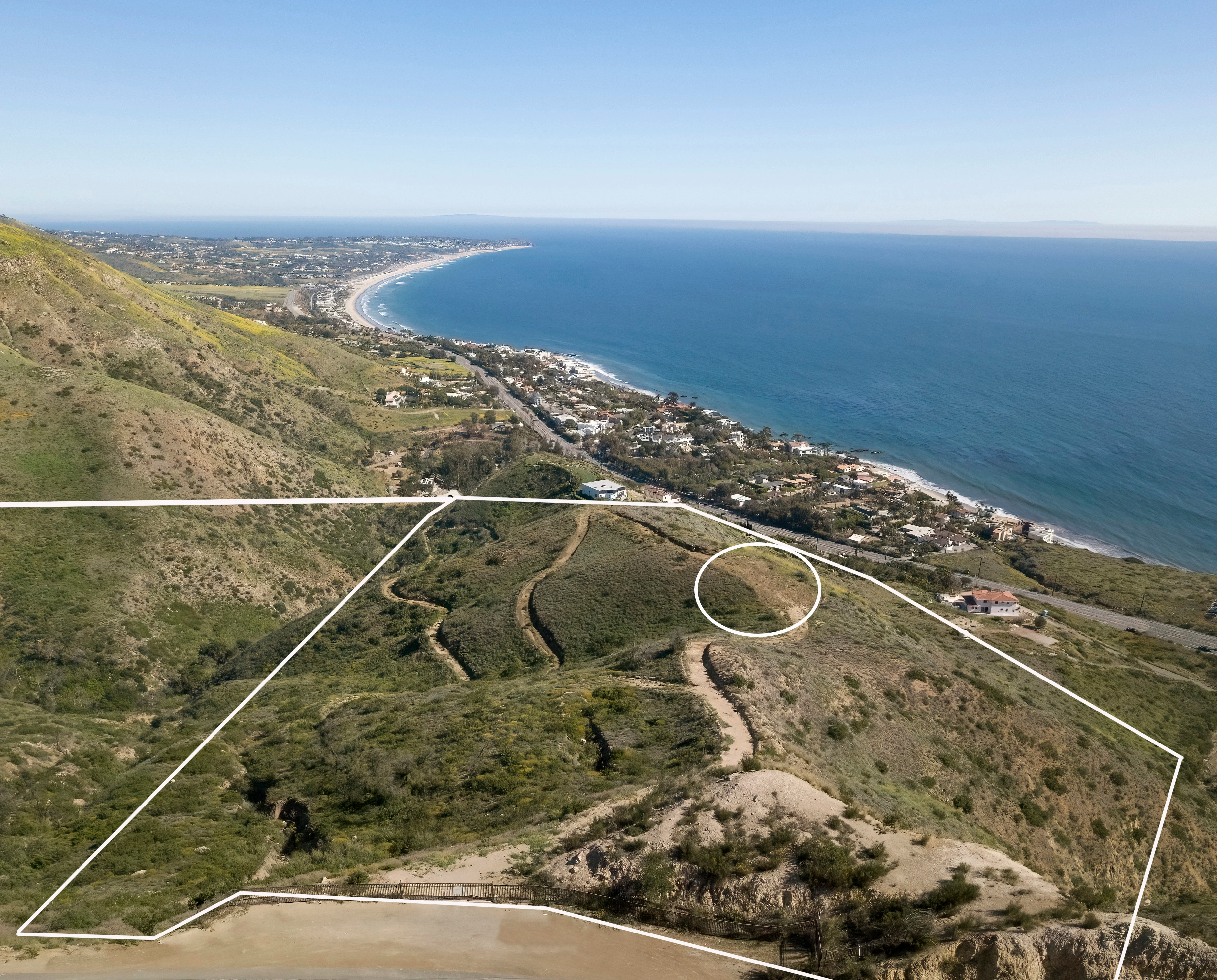 Encinal Canyon Bluff | Pacific Coast Highway, Malibu, California 90265 - 2_-_Parcel_2_3_Encinal_Bluff_Circled_b9oqi9