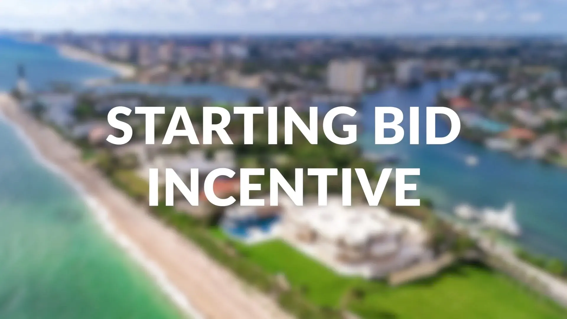 Did you know? All bids received by the registration deadline before the start of the auction are eligible to receive a Starting Bid Incentive, or SBI, of 12% of your Starting Bid. Watch and learn how to maximize your SBI before bidding begins.