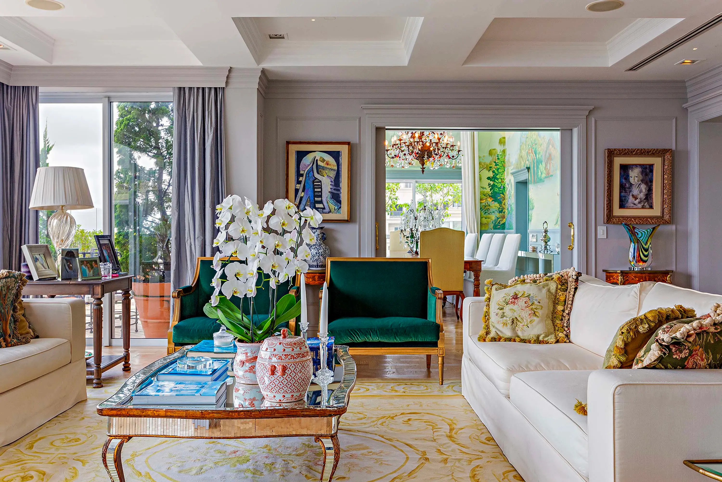 Hero image for Set in a coveted Brazilian complex, the property is set to auction in cooperation with Patricia Dias of Bossa Nova Sotheby’s International Realty